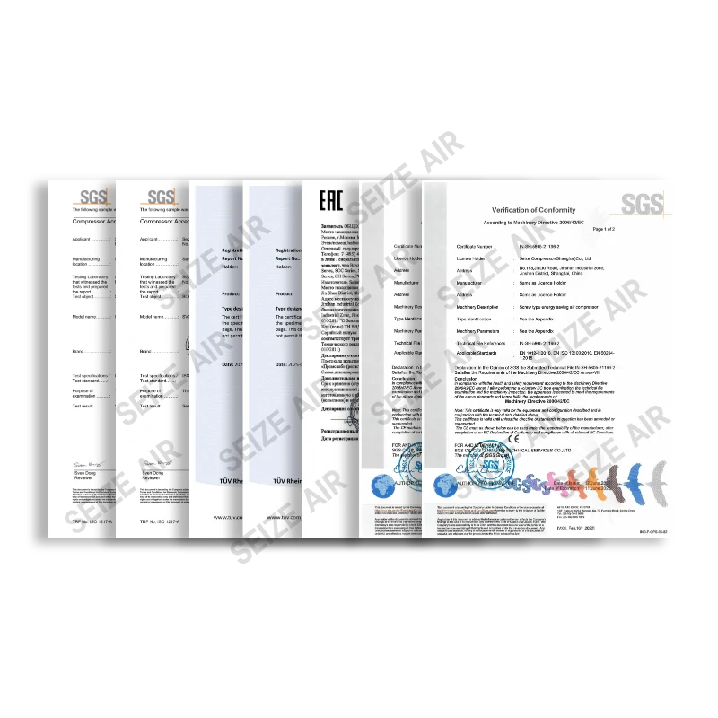 SEIZE AIR Certificates