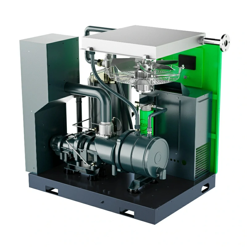 DL-150A 工业级螺杆空压机侧面图