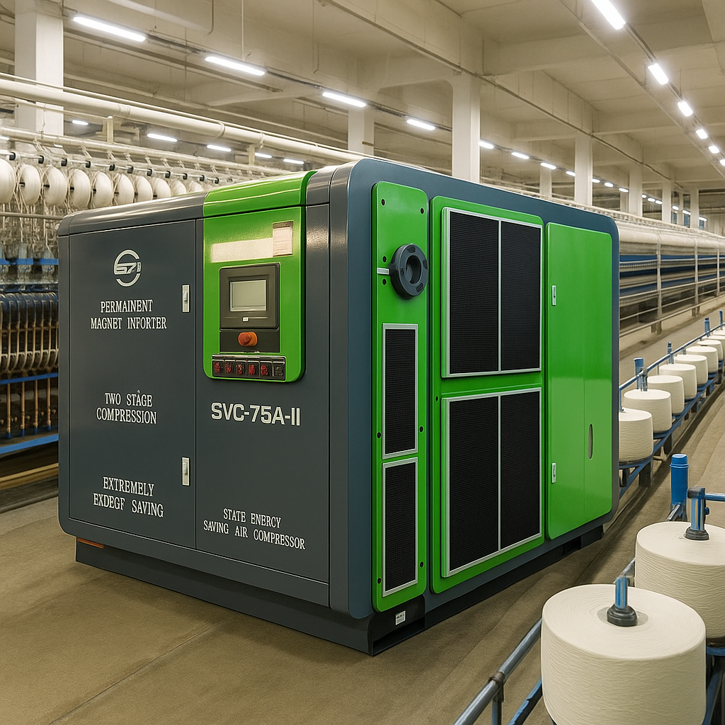Máy nén khí trục vít hai biến tần: Cách mạng hóa hiệu suất công nghiệp